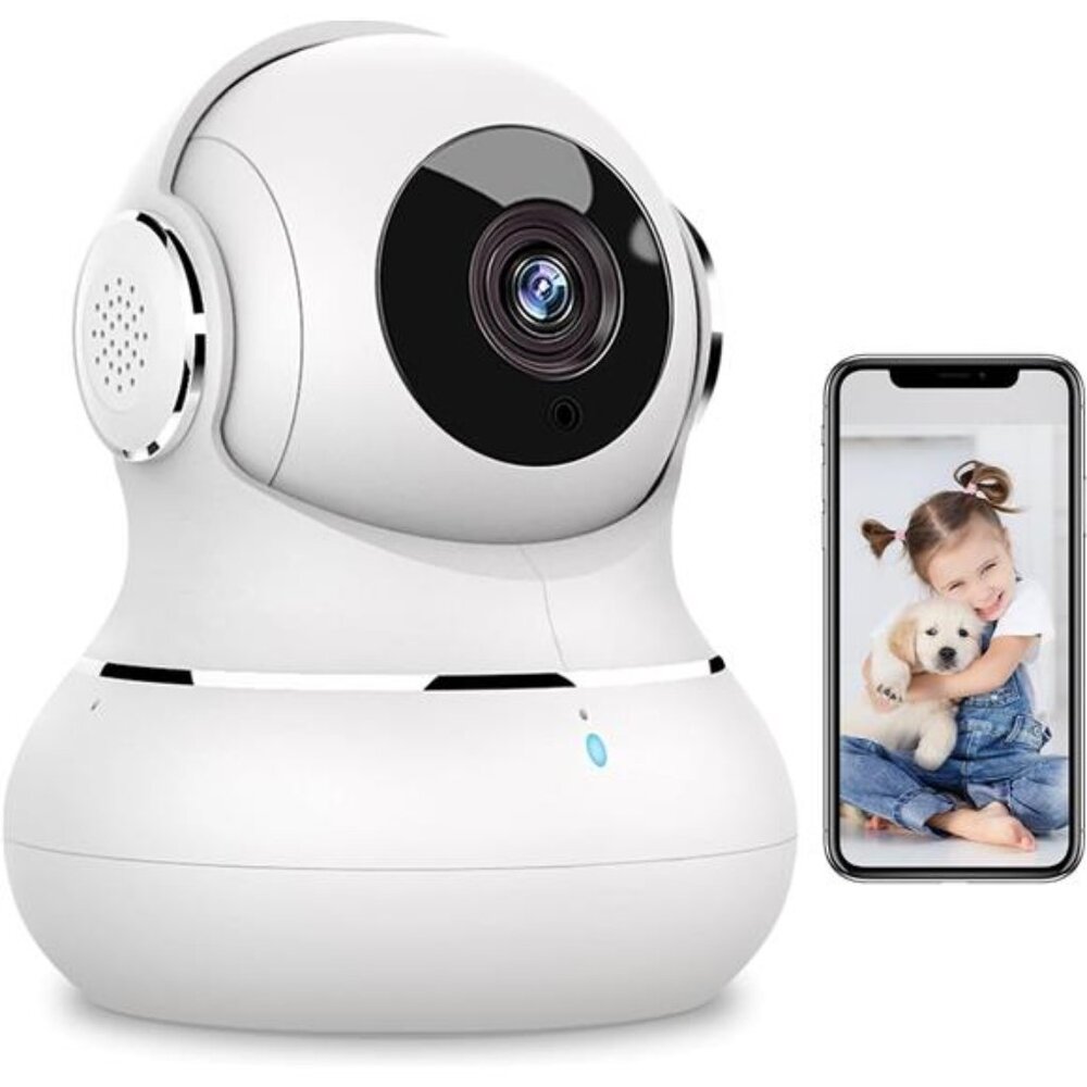 Security Camera Indoor 2K, 360 Pan/Tilt Cameras for Home Security
